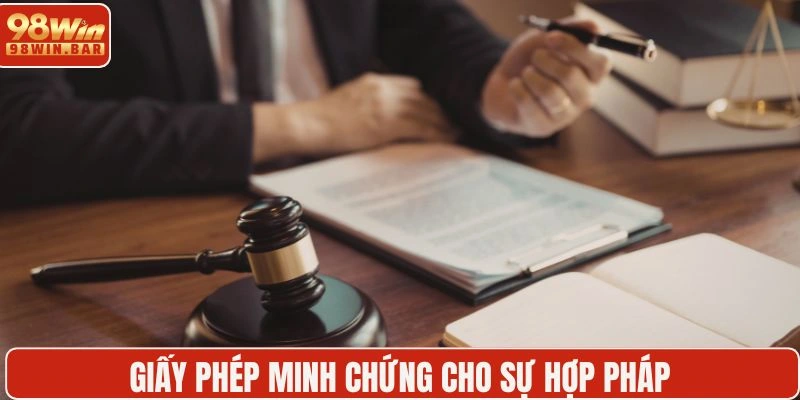 Giấy phép minh chứng cho một nền tảng hợp pháp